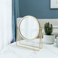 Miroir de Coiffeuse Ovale Argenté Personnalisé de Haute Qualité Tendance 2025 – Décoration Moderne pour la Maison, Présentoir de Bureau, Meuble de Salle de Bain
