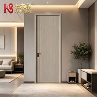 Portes intérieures modernes en bois massif composite PVC MDF mélaminé, isolation acoustique, construction durable, garantie 1 an, chambre à coucher, salle à manger