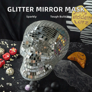 Bola de Discoteca con Calavera Reflectante y Cadena, Adorno Retro de Calavera para Halloween, Decoración para Hogar, Bar y Fiestas, Venta al Por Mayor - Product Image 2