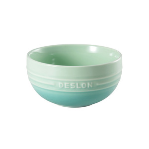 Juego de vajilla de cerámica Deslon de 20 piezas, platos redondos, tazones y cucharas en color verde menta para uso diario, regalo de inauguración de casa. - Product Image 2