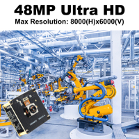 Modul Kamera USB ELP 48MP Fokus Otomatis Cepat Tanpa Distorsi Lensa untuk Komputer 8000 * 6000 Mini UVC USB2.0 Webcam Industri