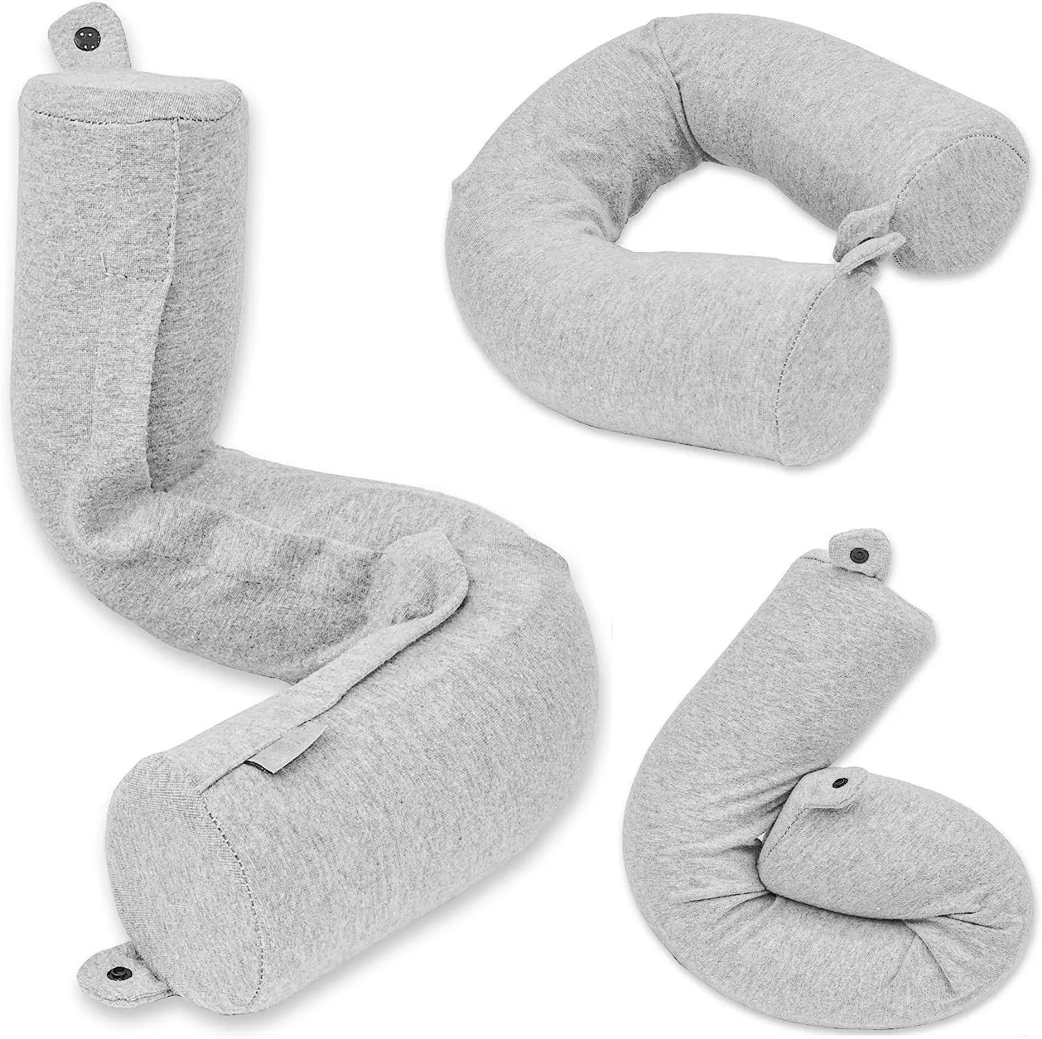 Memory Foam Travel Twist Pillow for Neck Chin Lumbar Leg Support | Adjustable Bendable Roll Neck Pillow for Travel Sleeping