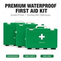 Trousse de premiers secours vide en plastique PP avec intérieur vierge à remplir soi-même, personnalisable avec impression de logo et disponible en gros pour la survie en extérieur