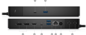 Base de Conexión Dell Thunderbolt 4 WD22TB4 con Adaptador de CA de 180W, Cable DisplayPort, Base de Conexión para Portátil - Product Image 4