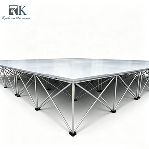 Outdoor Indoor Stage Mobile Platform Smart Stage Event Stage <b>Kit</b> Modular Stage Platform with Skirts for Sale - Product Image 1