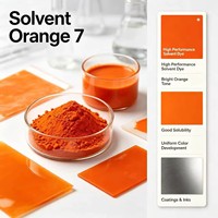 Orange Solvant 7, colorant azoïque hydrosoluble pour encres industrielles, revêtements et carburants