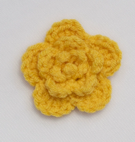 Fleurs multicolores au crochet à la main, fleurs à plusieurs couches pour accessoires vestimentaires, accessoires pour cheveux, sac, accessoires de bricolage