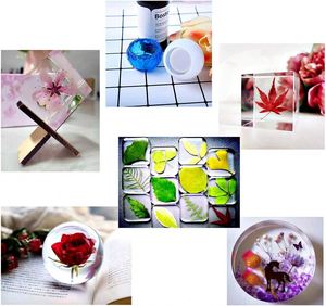 Juego de 2 moldes de silicona para epoxi con formas de bola, cubo, pirámide y piedra de cristal para colgantes - Herramientas ecológicas de grado alimenticio para repostería - Product Image 2