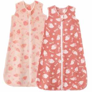 Gigoteuse en micro-polaire pour bébé de 0 à 6 mois, couverture portable sans manches avec fermeture éclair bidirectionnelle - Product Image 4