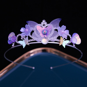 Ocean Style Bridal Alloy Rhinestone <strong>Crown</strong> Shining Scales Headdress <strong>Personalized</strong> Girls Hair Bands <strong>Crown</strong> <strong>Tiara</strong> - Product Image 6