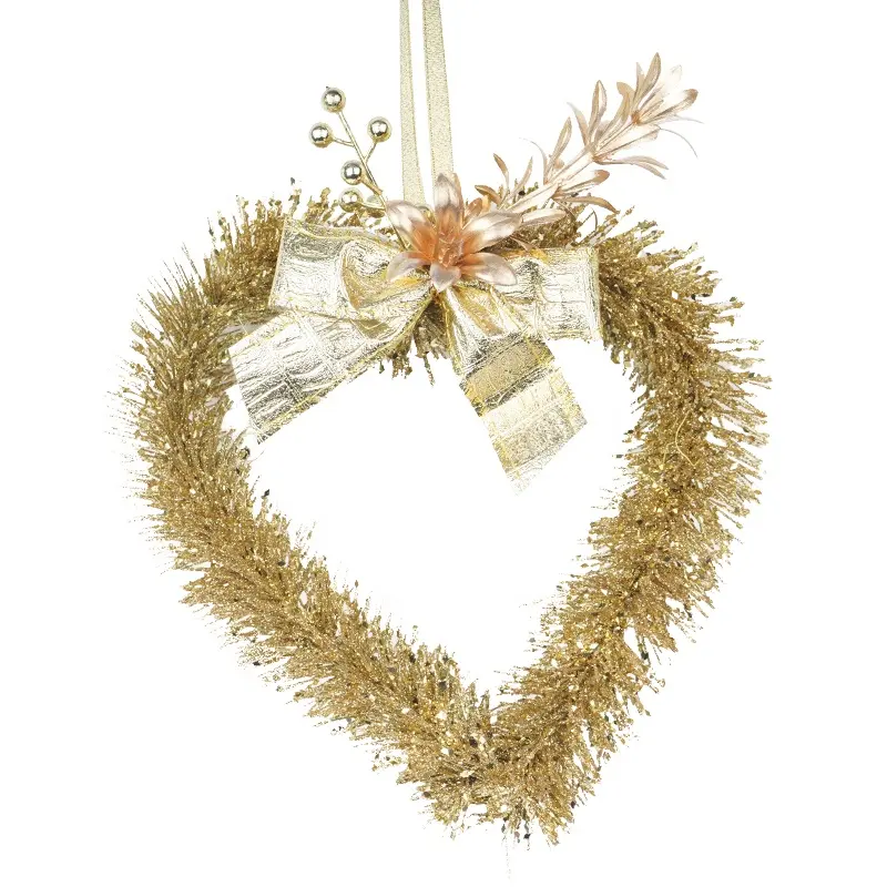 2024 productos de tendencia tienda regalo recuerdo en forma de corazón FESTIVAL DE Navidad suministros colgantes boda celebración corona