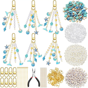 Kit de fabrication de porte-clés en coquillages de style bohème, 776 pièces, fournitures d'artisanat DIY pour cadeaux, sacs à dos, sacs fourre-tout - Product Image 3