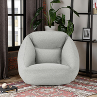 Style paresseux de sofa gonflable d'air simple de conception moderne simple pliable avec la tapisserie d'ameublement de tissu