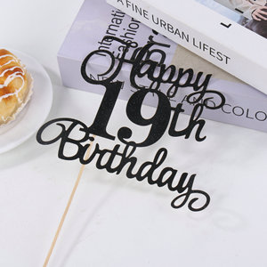 Decoración para Pastel de <span class=keywords><strong>Cumpleaños</strong></span> 2026, Adorno Multicolor de Acrílico Transparente para Pastel, Accesorios para Hornear - Product Image 6