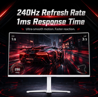 Monitor de Juegos Curvo WQHD Ultra Ancho de 34 Pulgadas y 240hz, Diseño sin Marco, Pantalla LED HDR para Computadora, Monitor para Negocios