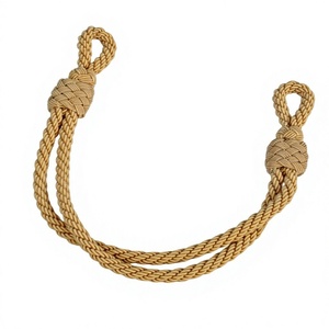 Bullion <b>Wire</b> Ceremonial Officers Cap Cords Comfortable Uniform Draw Cord with Metal Tips Customized Color & Size - Product Image 6