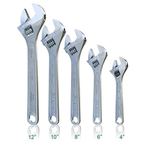 Clé à molette réglable de qualité industrielle LAOA, forgée à froid, en acier inoxydable, métrique, 4-15 pouces, personnalisable OEM