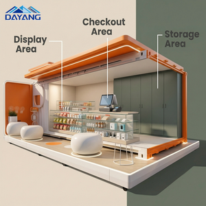 Container in Acciaio Espandibile Prefabbricato Dayang <span class=keywords><strong>per</strong></span> Ristoranti, Chioschi Fast Food, Container Mobili <span class=keywords><strong>per</strong></span> Case Container da <span class=keywords><strong>Esterno</strong></span> - Product Image 5