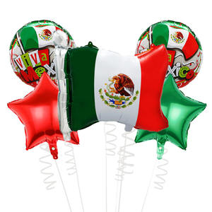 Globos de Fiesta de Carnaval Mexicano, Decoración de Festival Sudamericano, Juego de Globos con Bandera Nacional de Alpaca y Alfabeto - Product Image 6