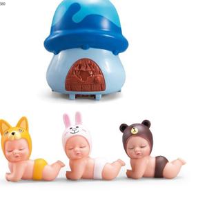 Pretty Girl Fashion Blue Mushroom Juguetes <span class=keywords><strong>de</strong></span> plástico Cute Lying Mini Baby Doll - Product Image 3