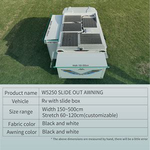 Toldo Retráctil Anticorrosión Awnlux W5250C para Exteriores, para Campamento, Automóvil, Eléctrico o Manual, para Autocaravanas - Product Image 5