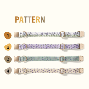 Nuevo <span class=keywords><strong>Collar</strong></span> de Perro de Diseño Personalizado de Lujo con Estampado de Tela de Moda y Patrón de Grano para Pasear Perros - Product Image 2