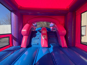 Castillo inflable con tobogán en oferta para alquiler comercial en fiestas al aire libre - Product Image 5
