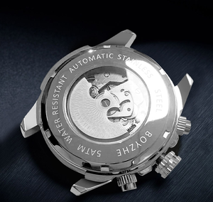 นาฬิกาอัตโนมัติสำหรับผู้ชายตัวเรือนสีดำสายสีน้ำเงิน WL039แบรนด์ <span class=keywords><strong>boyzhe</strong></span> - Product Image 6