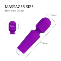 Mini vibromasseur USB puissant pour femme, baguette AV pour stimulation clitoridienne, produits érotiques avec massage vibrant du clitoris