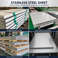 Tôle en acier inoxydable ASTM A240 304 316L, finition 2B BA, laminée à froid/à chaud, pour la construction et les ustensiles de cuisine