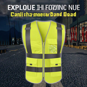 เสื้อกั๊กนิรภัยสะท้อนแสง ANSI Class 2 กันน้ำ พร้อมโลโก้สั่งทำ สำหรับคนงานก่อสร้าง ถนน และอุตสาหกรรม - Product Image 3