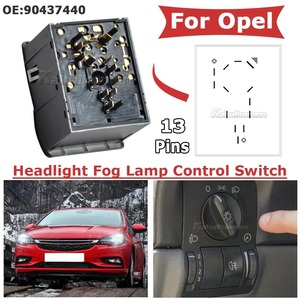 Opel Astra Wagon Vauxhall 1999 2008 xe đèn pha đầu đèn sương mù công tắc điều khiển ánh sáng điều chỉnh núm 5 nút mới-Một phần số - Product Image 4