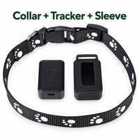 Collier de suivi GPS et Beidou P03 pour chiens et chats avec sangle réglable et dispositif en plastique 50x29.3x15.3mm