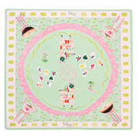 Roze Gingham Press voor Champagne Leopard Parrot Palm Amerikaanse Mahjong Tafelmat Antislip voor Home Party Girls Night Game Gift