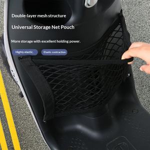 Sac de rangement <span class=keywords><strong>double</strong></span> couche en filet élastique pour console centrale avant de <span class=keywords><strong>voiture</strong></span> électrique Yadi avec support de protection de batterie anti-pluie - Product Image 2