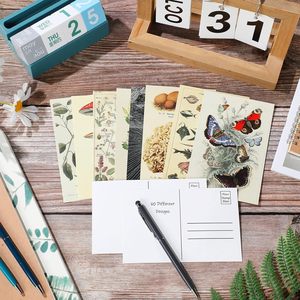 Ensemble de cartes postales de collection vintage, style rétro, cartes postales botaniques, papillons, champignons, nature et éphémères pour cartes DIY en papier - Product Image 4