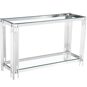 Hot bán truyền thống Nhật Bản Vuông <span class=keywords><strong>End</strong></span> bảng Tempered <span class=keywords><strong>Glass</strong></span> với Brushed vàng khung thép không gỉ cho phòng khách hoặc nhập cảnh - Product Image 4