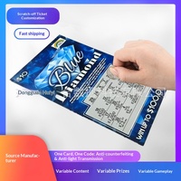 Fabricant de tickets de loterie à gratter personnalisés, cartes à gratter anti-contrefaçon avec impression UV, papier spécial/cuivre