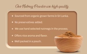 Noix de muscade biologique de qualité supérieure, poudre entière, épices et herbes les plus fines, provenant du Sri Lanka - Product Image 3