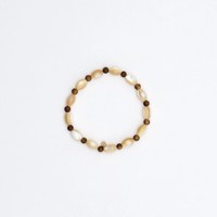 Bracelet superposé en perles de riz coquillages, accessoire de mode quotidien, bracelet unisexe, cadeau d'anniversaire