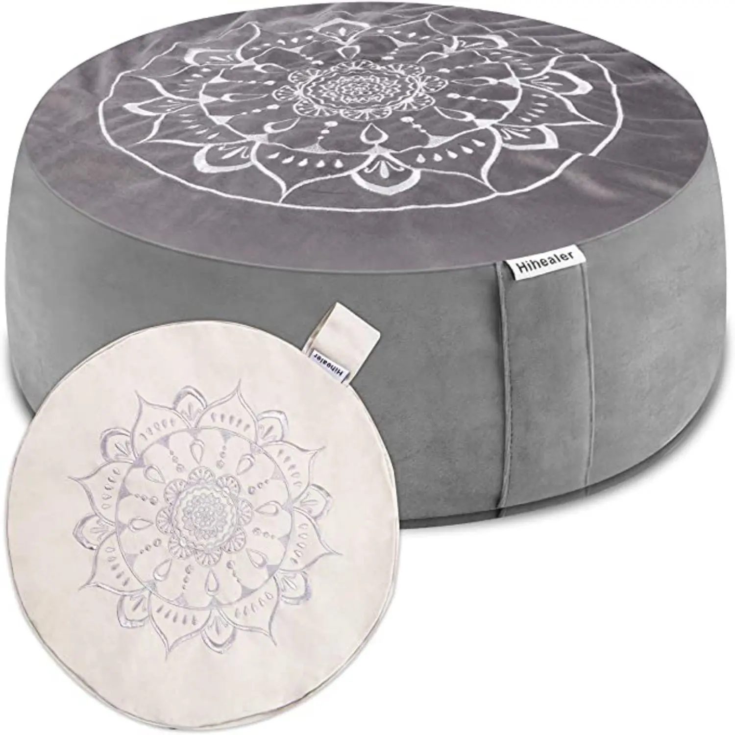 with custom print cover buckwheat velvet meditation cushion zafu for yoga