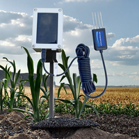 Sonde solaire LoRa d'extérieur Thingsend avec capteurs sans fil 8-en-1 pour humidité, température, NPK, PH et EC (TDR)