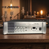 Amplificateur de sonorisation 1500W à montage en rack avec lecture USB/SD et sortie 8 zones pour système de sonorisation commercial