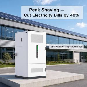 Gabinete de Almacenamiento de Energía Exterior Todo en Uno de 261 kWh y 125 kW con Batería LiFePO4 de 314 Ah para Microredes y Energía Comercial - Product Image 2