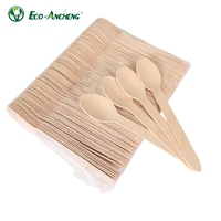 Couverts en bois biodégradables en vrac les plus vendus comprennent une fourchette à couteau en bois cuillère jetable