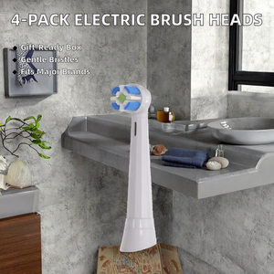 Ximalong Black White 4-Pack B Series Electric <b>Toothbrush</b> <b>Heads</b> for Oral-B Compatible Replaceable <b>Heads</b> for Hotel Household - Product Image 2