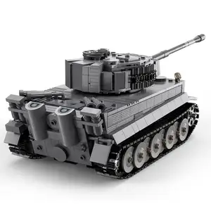 CADA C61071 925pcs 2.4G Remote Control World War II Classic Tiger Tank Bricks Set DIY Small Particles Building Blocks Toys Gift