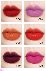 Lápiz labial perezoso de 12 colores OEM, lápiz labial en forma de labios, efecto hidratante de larga duración, lápiz labial mate - Product Image 4
