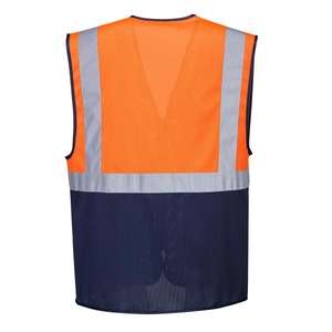 PORTWEST - C377ONRXXL Gilet Meshair Executive bicolore haute visibilité orange/bleu marine-EAN 5036108316892 HI-VIS WORKWEAR - Product Image 2