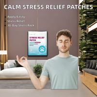 Emballage personnalisé patchs anti-stress à base de plantes énergie soulagement du stress patchs de calme